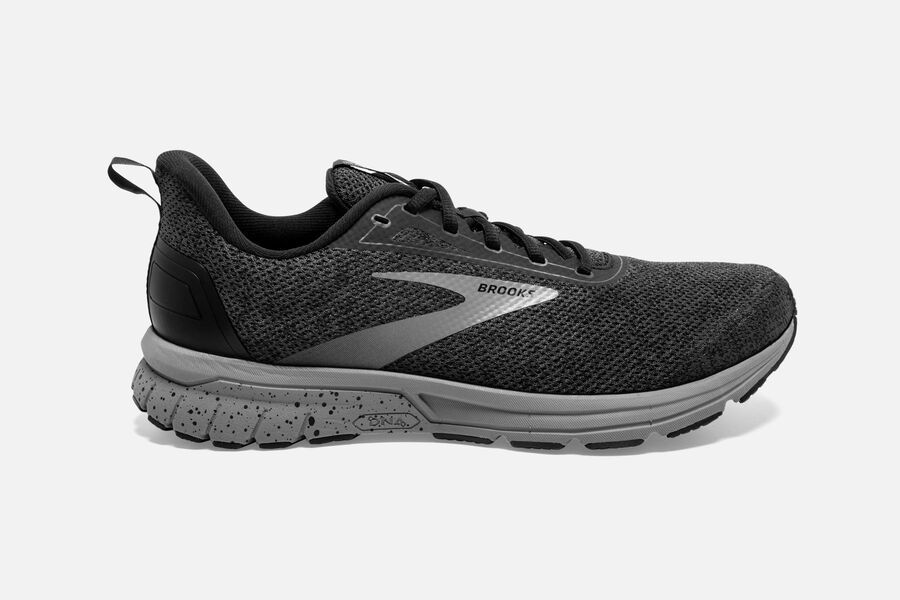 Brooks Men's Anthem 3 Road Running Shoes Black/Grey HCAY-74523